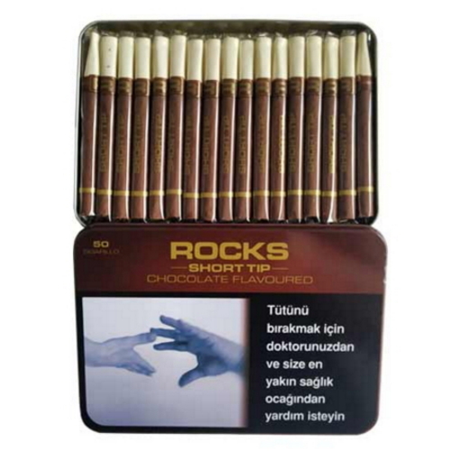 Rocks Short Tip Chocolate sigarillo – Çikolata Aromalı – 50’s